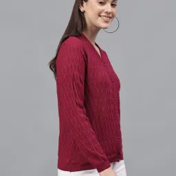 Cantabil Pink Acrylic Self Sweater image 4