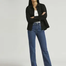 Pepe Jeans Blue Cotton High Rise Jeans image 4