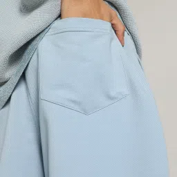 Puma NRP India Zen Blue Cotton Relaxed Fit Shorts image 4