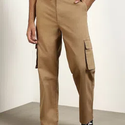 NOBERO Men Straight Fit Cargo Trouser-image-13