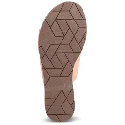 Tresmode Women's Pink Cross Strap Sandals image 4