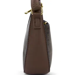 Lavie Clover Choco Logo Leather Small Cross Body Bag image 4