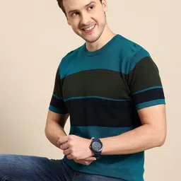 United Colors of Benetton Colourblocked Pure Cotton Pullover with Ribbed Hem-picture-40