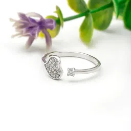 Silberry 92.5 Sterling Silver Heartsy Ring-picture-26