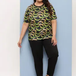 Aarika Black Printed T-Shirt Pant Set-picture-15
