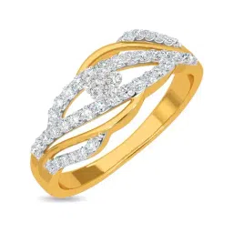 Kisna Diamond & Gold Jewellery Aurore 18k (750) Diamond & Gold Ring For Women-picture-16
