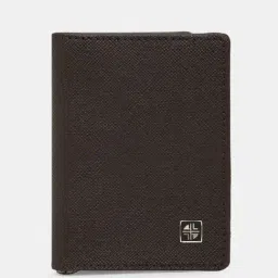 Carlton London Brown Textured Bi-Fold Wallet for Men-image-45