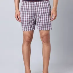 Urban Scottish Multicolored Regular Fit Checks Boxers - Pack Of 3 image 3
