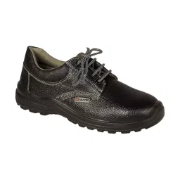 HEAPRO Steel Toe Safety Shoes PU Single Density Low Ankle Black Buff Split Barton Leather Size UK6, HI-3010 (Pack of 20 Pair)-picture-42