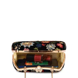 FOR THE BEAUTIFUL YOU Embroidered Box Clutch image 4