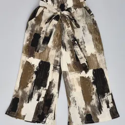 we11 Girls Printed Long Sleeves Shirt With Palazzos & Inner Top image 5