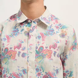 Espanshe Men Relaxed Printed Casual Shirt image 3