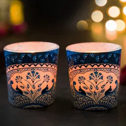 Kolorobia Pristine Turkish Candle Votives Set of 2-picture-15