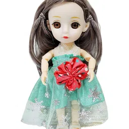 FunBlast Cute Princess Doll for Girls Pack of 1 Dress Color May Vary-image-3