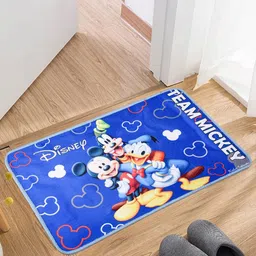 Aura Blue & Red 3 Pieces Printed Anti-Skid Doormats image 2