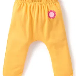 Babyhug Cotton Knit Full Length Diaper Leggings with Polka Dots & Floral Print Pack of 3 - Multicolour image 2