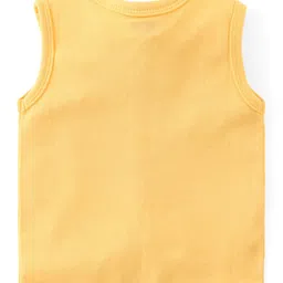 Babyhug 100% Cotton Knit Sleeveless Antibacterial Set of Vests Striped Car & Crocodile Print Pack of 3 - Multicolour image 3