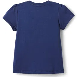 Honeyhap Premium 100% Cotton Knit With Bio Finish Half Sleeves Tops with Heart & Adventure Text Print Pack of 2 - Phlox Pink & Limoges image 3