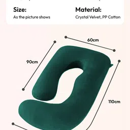 StarAndDaisy Pregnancy Pillow for Women J -Shape - Dark Green image 3