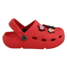Yellow Bee Disney Perforated Clogs With Minnie Mouse & Daisy Duck Charms - Red image 5