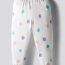 Bonfino 100% Cotton Knit Full Sleeves Co-ords Night Suit With Floral Print Pack of 3 - Lavender Light Pink & White image 5