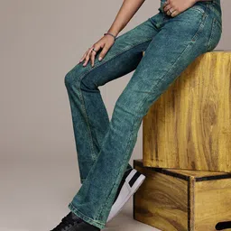 The Roadster Life Co. Women Skinny Bootcut Low Rise Heavy Fade Stretchable Jeans-image-90