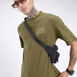 glitchez Urban Excellence Printed Relaxed Fit T-shirt-image-99