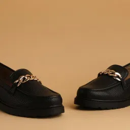 Eridani Women's Elsie Black Loafers image 4