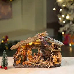 Little Surprise Box LLP Brown Family christmas Showpiece-picture-17