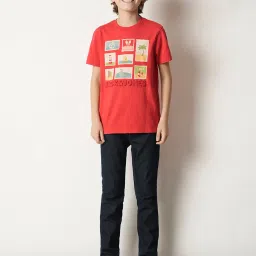 Jack & Jones Junior Red Printed T-Shirt image 4