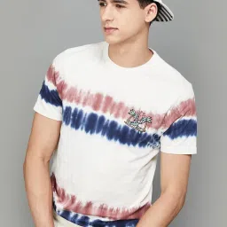 Fame Forever by Lifestyle Beige Cotton Regular Fit Printed T-Shirt image 4