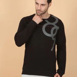 Sweet Dreams Black Regular Fit Printed Sweatshirt-picture-26