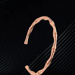 RKB Sales Women Cubic Zirconia Antique Rose Gold-Plated Cuff Bracelet-picture-37