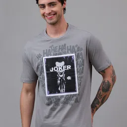 Free Authority Joker Printed Round Neck Pure Cotton Relaxed Fit T-Shirt-picture-17