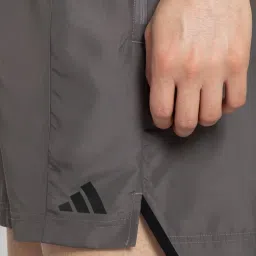 Adidas Grey Regular Fit Sports Shorts image 4