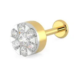 Malabar Gold and Diamonds 18k Gold & Diamond Mine Nosepin for Women-picture-10