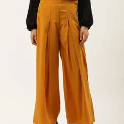 Cottinfab Polyester Amber Flared Fit Elasticated Palazzos-picture-37