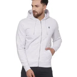 Red Tape Light Grey Melange Regular Fit Hooded Sweatshirt-picture-12