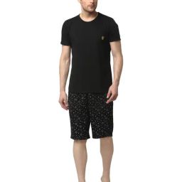 Vimal Jonney Black Printed T-Shirt & Capris-image-61