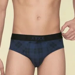 XYXX Multicolored Regular Fit Checks Briefs - Pack Of 3 image 4