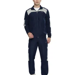 ALCIS Navy Regular Fit Colour Block Jacket-image-54