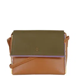 Baggit Tan Solid Medium Sling Handbag-picture-13