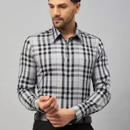 Louis Stitch Grey Cotton Regular Fit Checks Shirt-picture-30