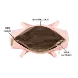 Baggit Pink Large Tote image 4