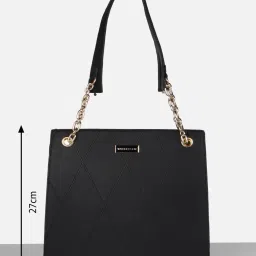 Van Heusen Black Textured Shoulder Bag image 4
