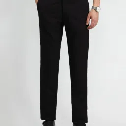 Arrow Black Slim Fit Trousers image 4