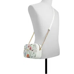 Call It Spring White Printed Sling Handbag image 4
