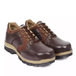 Red Can Steel Toe Safety Shoe Low Ankle Genuine Leather Size UK 6 Brown, SGE1167BRN-picture-41