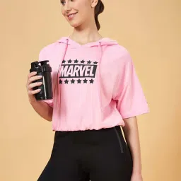 Ajile by Pantaloons Pink Cotton Printed Sports T-Shirt image 4