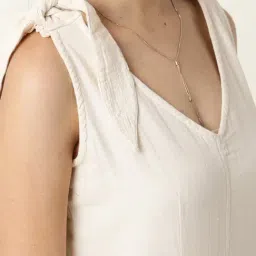 RAREISM Beige Regular Fit Solid Jumpsuit image 5